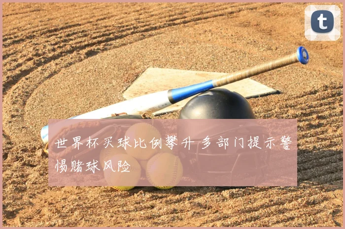 世界杯买球比例攀升 多部门提示警惕赌球风险